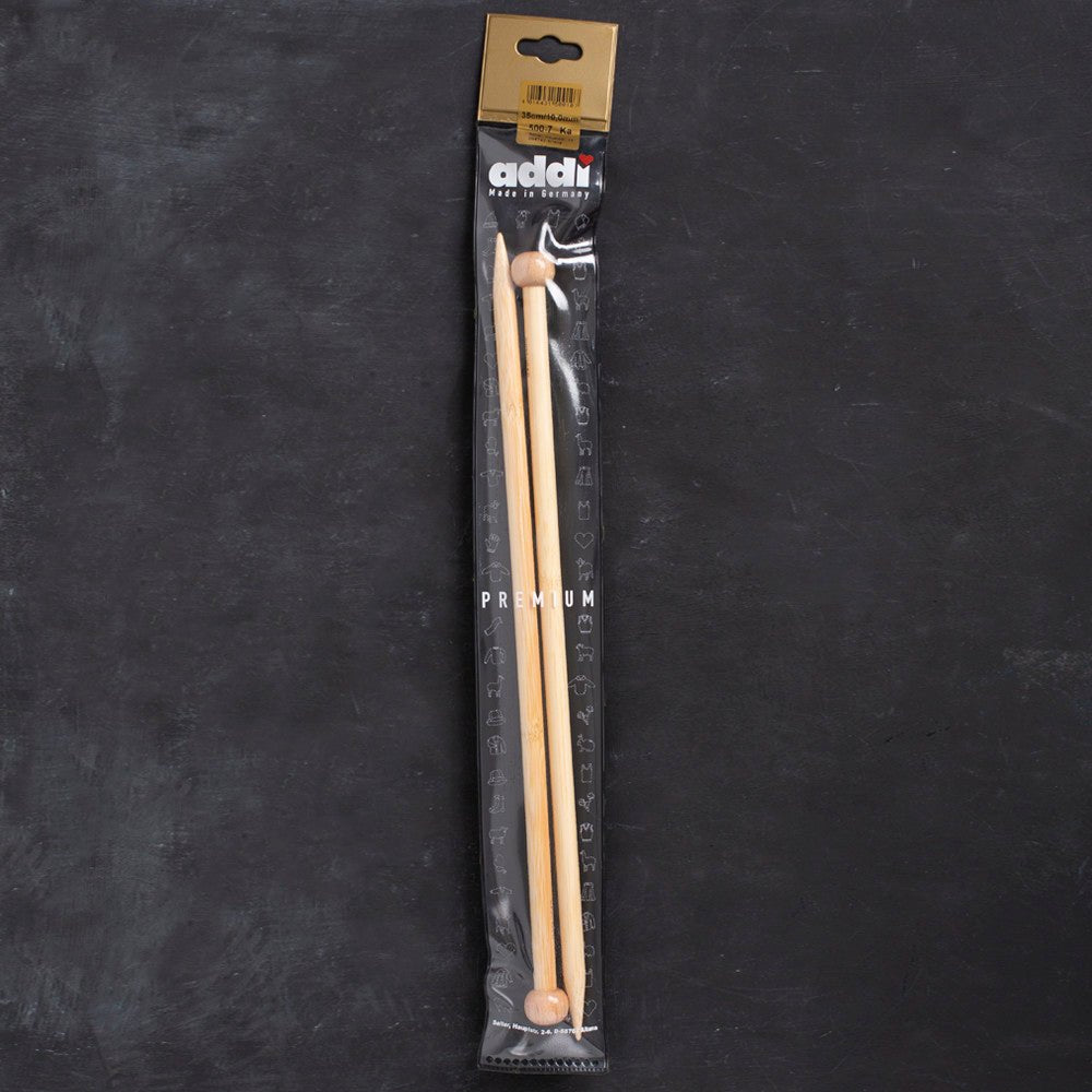 Addi Bambus 10mm 35cm Bambu Örgü Şişi - 500-7 - Hobium